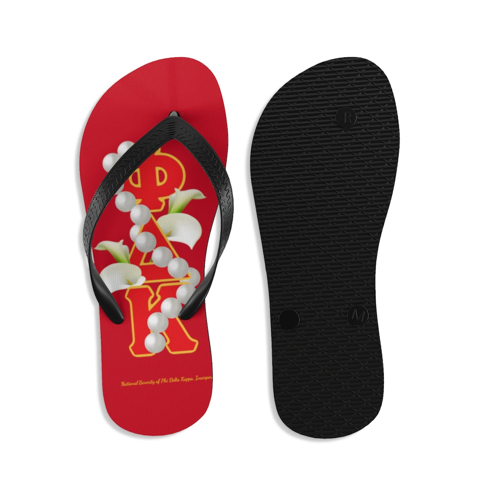 Unisex Flip-Flops Red