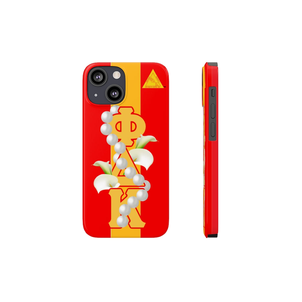 Barely There Phone Cases Red and Gold 1